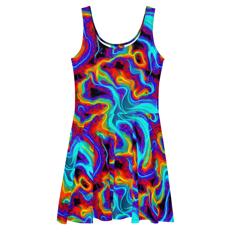 Sonic Waters on Skater Dress — Front