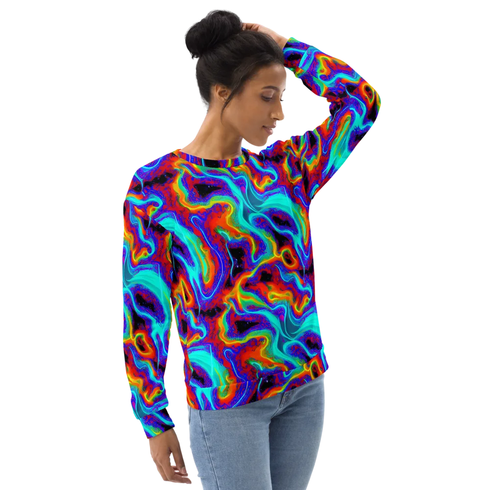 Sonic Waters on Sweatshirt — Right Front