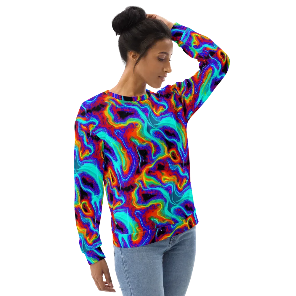 Sonic Waters on Sweatshirt — Right Front