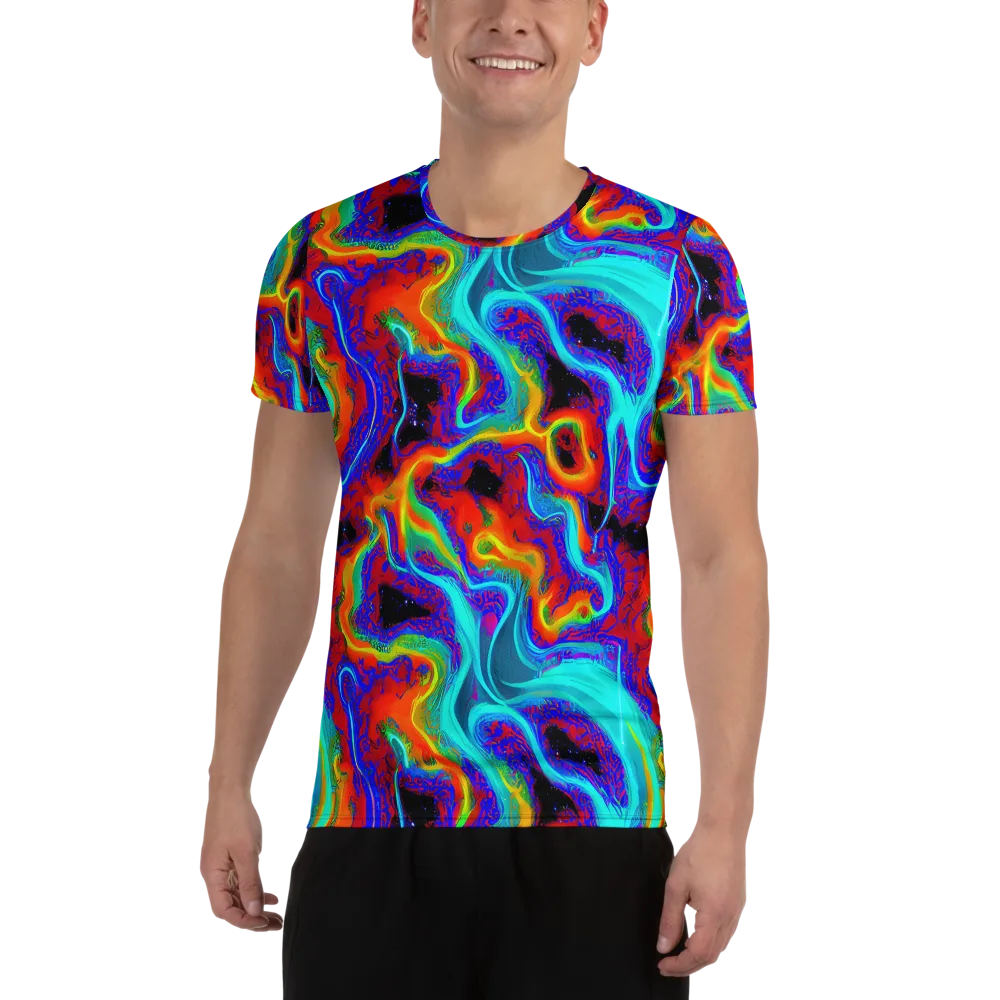 Sonic Waters on Men's Athletic T-Shirt — Front