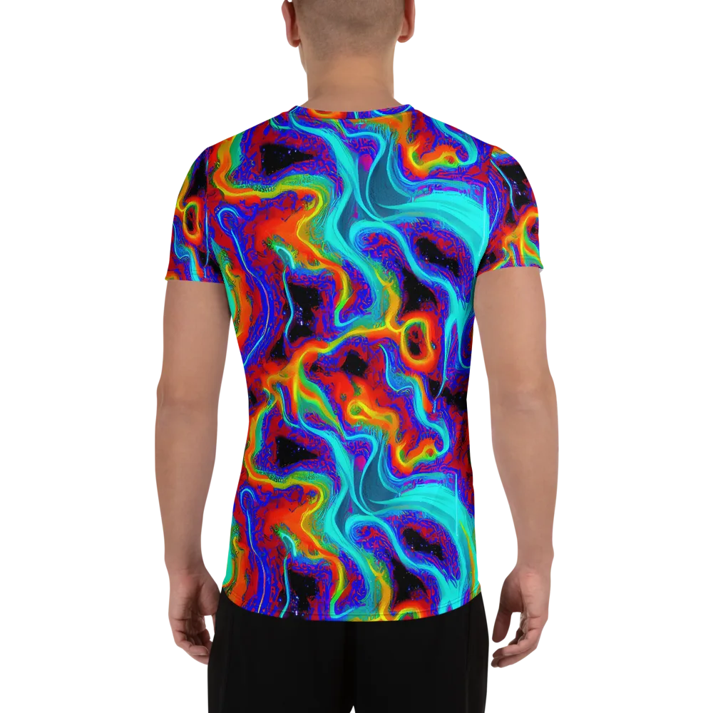 Sonic Waters on Men's Athletic T-Shirt — Back