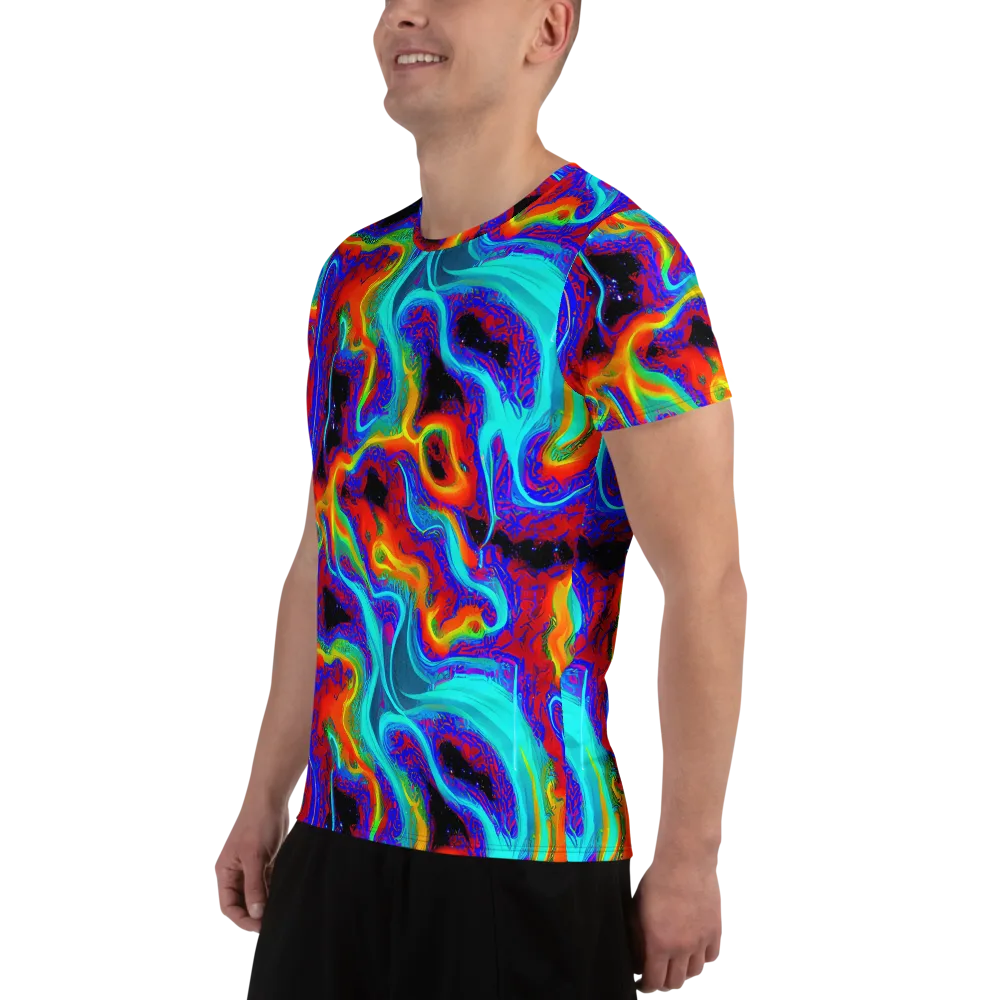 Sonic Waters on Men's Athletic T-Shirt — Left