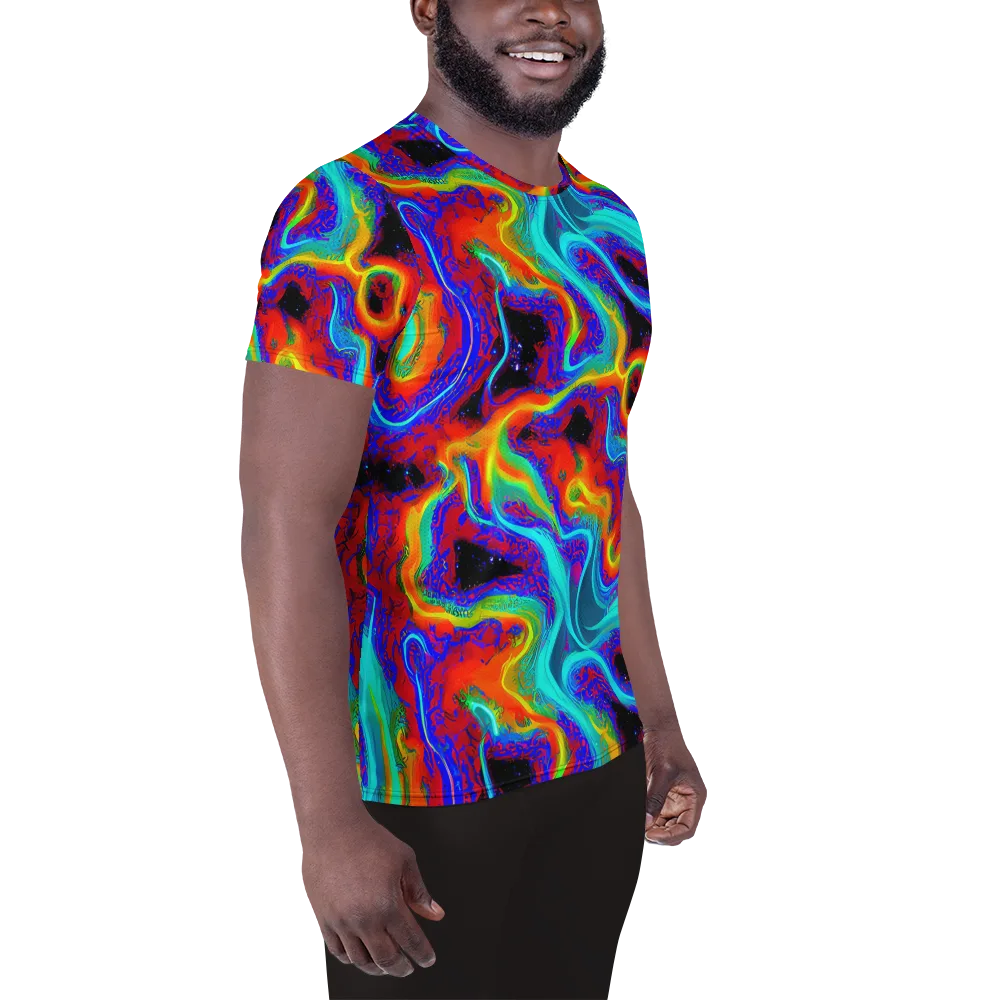 Sonic Waters on Men's Athletic T-Shirt — Right