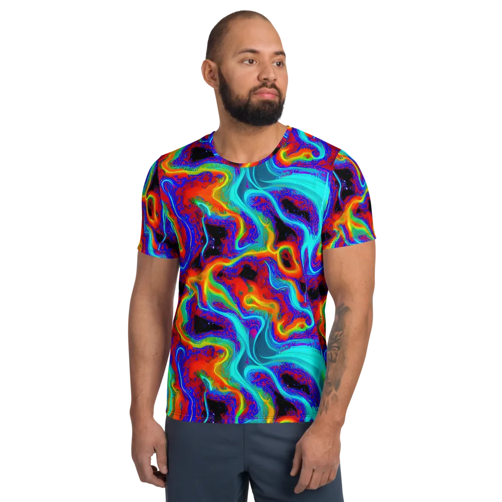 Sonic Waters on Men's Athletic T-Shirt — Front