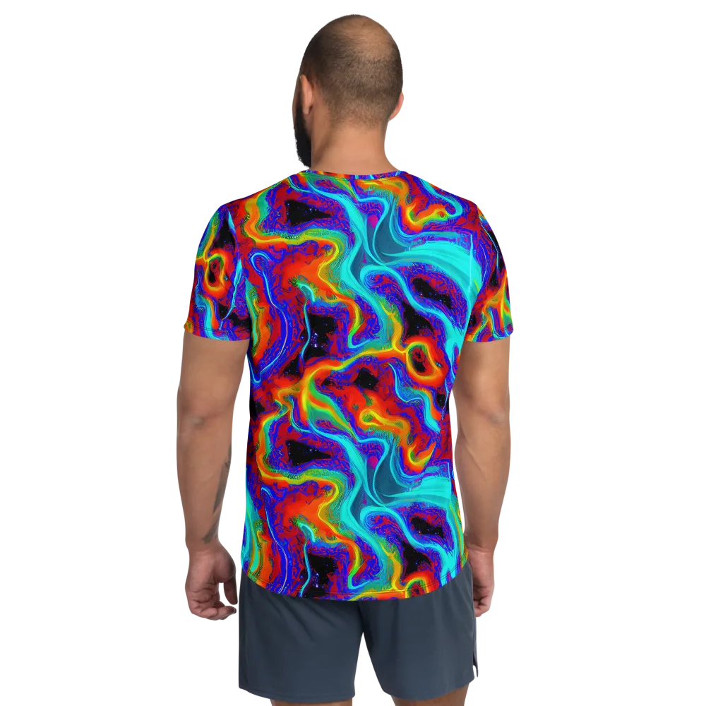 Sonic Waters on Men's Athletic T-Shirt — Back
