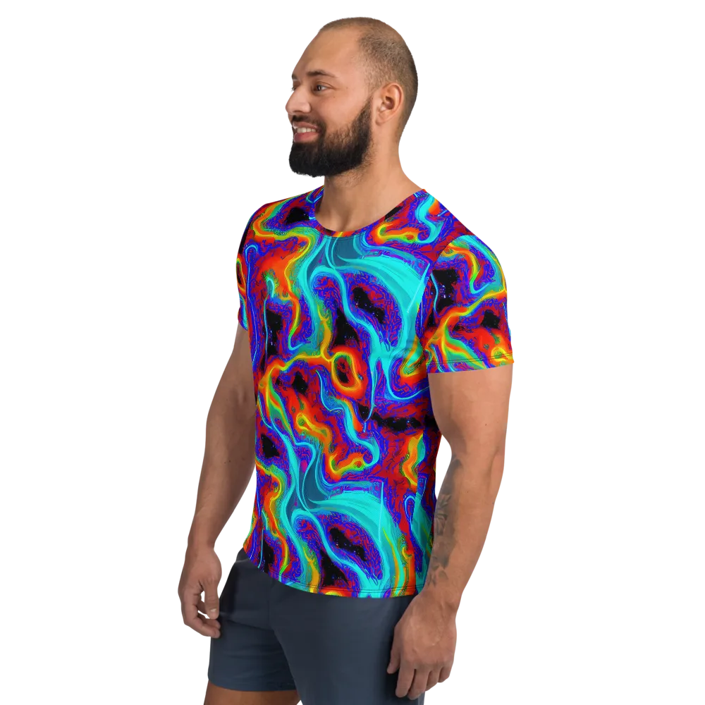 Sonic Waters on Men's Athletic T-Shirt — Left