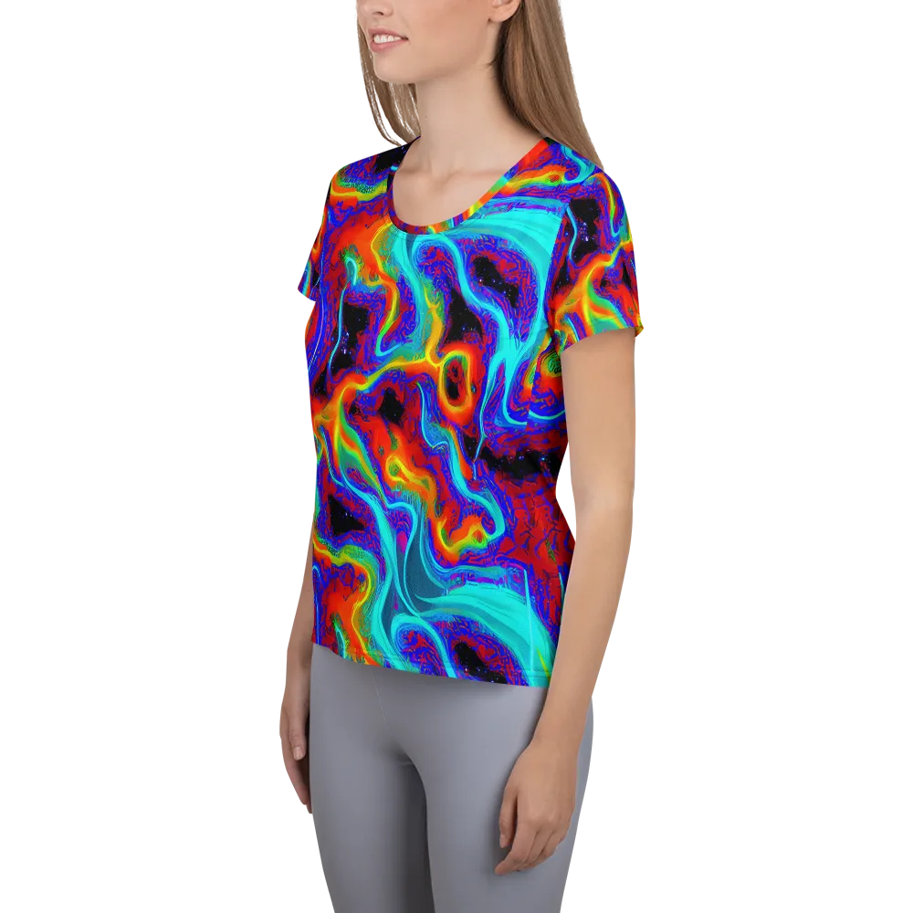 Sonic Waters on Women's Athletic T-Shirt — Left