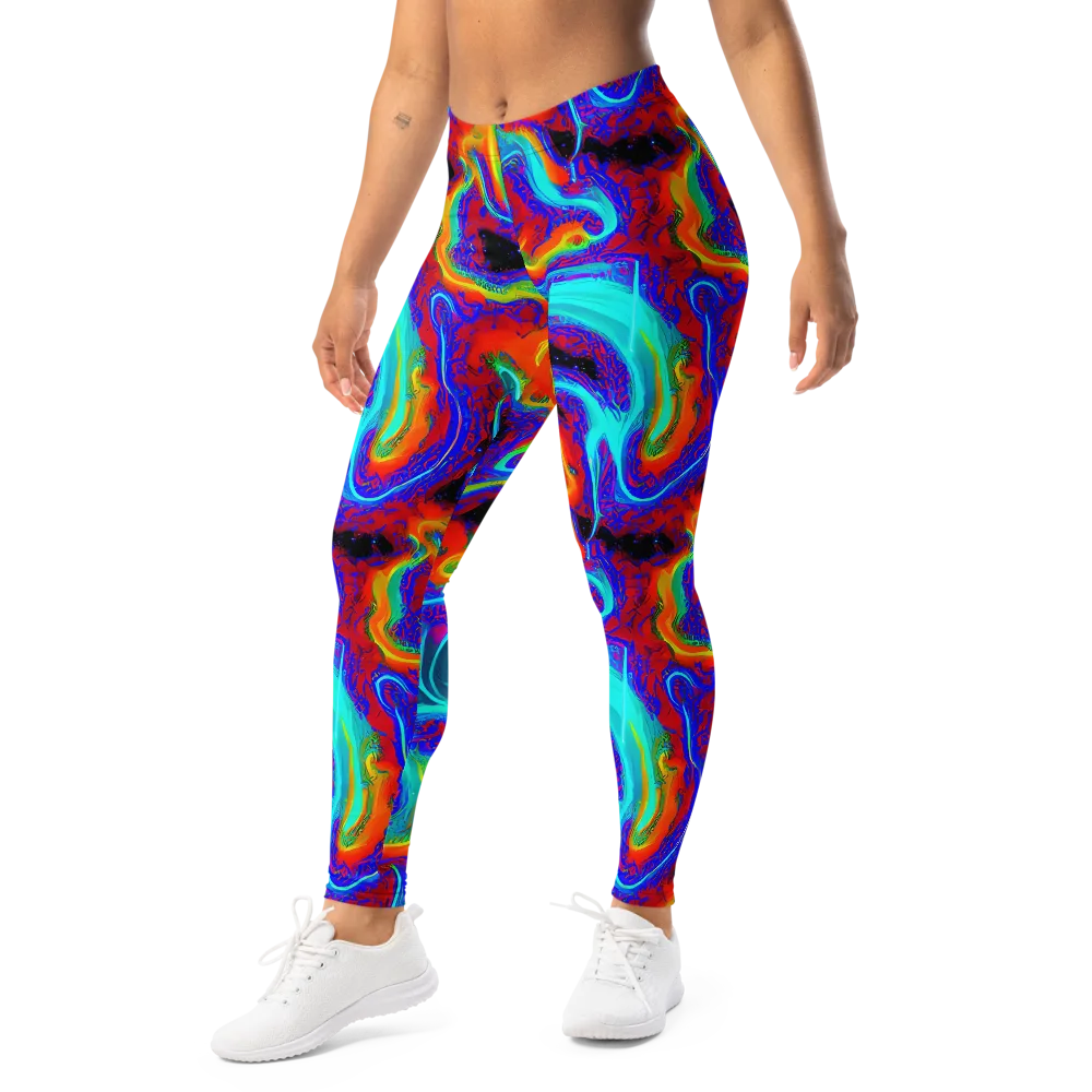 Sonic Waters on Leggings — Left Front