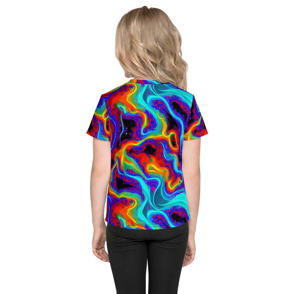 Sonic Waters on Kids Crew Neck T-Shirt — Back