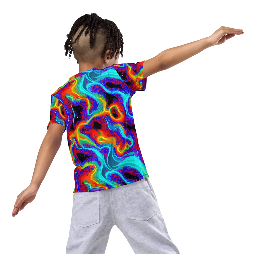 Sonic Waters on Kids Crew Neck T-Shirt — Back