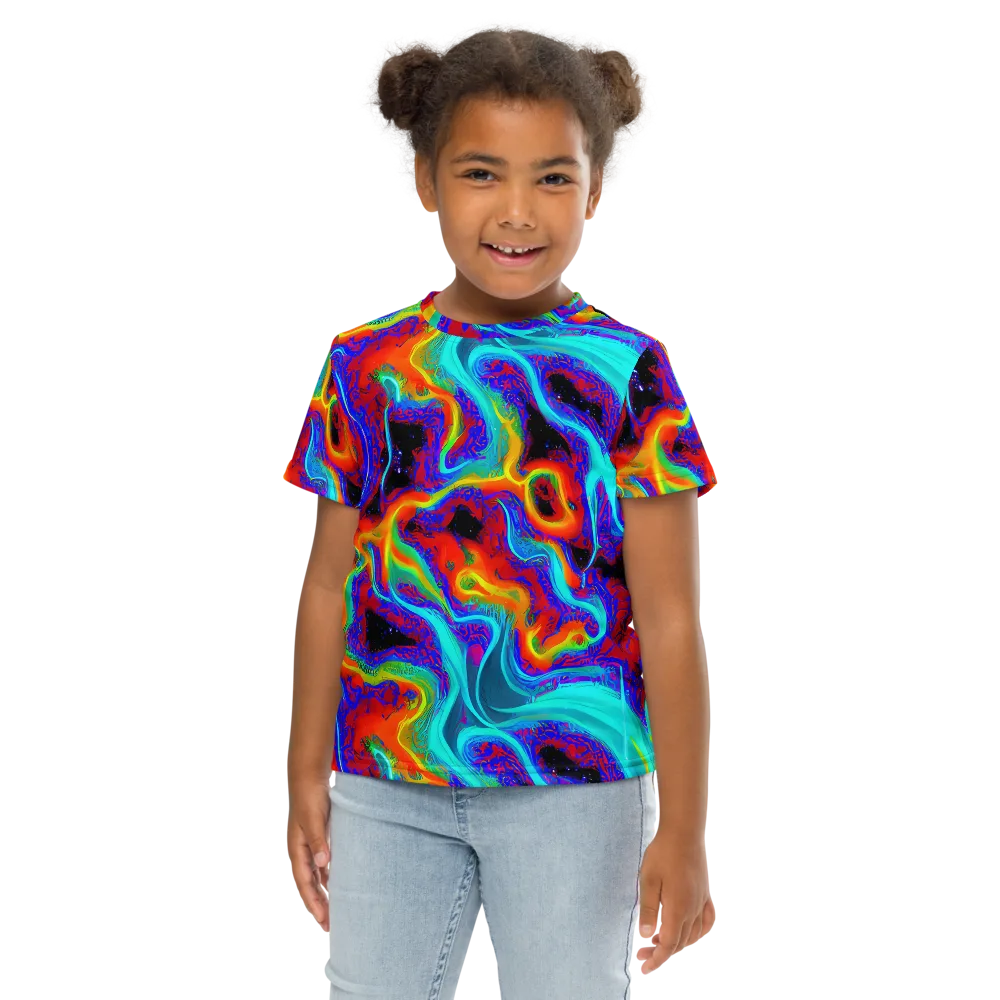Sonic Waters on Kids Crew Neck T-Shirt — Front