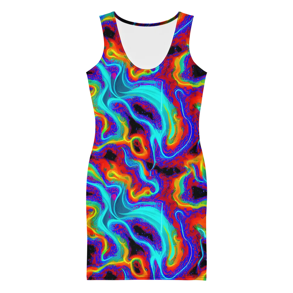 Sonic Waters on Bodycon Dress — Front