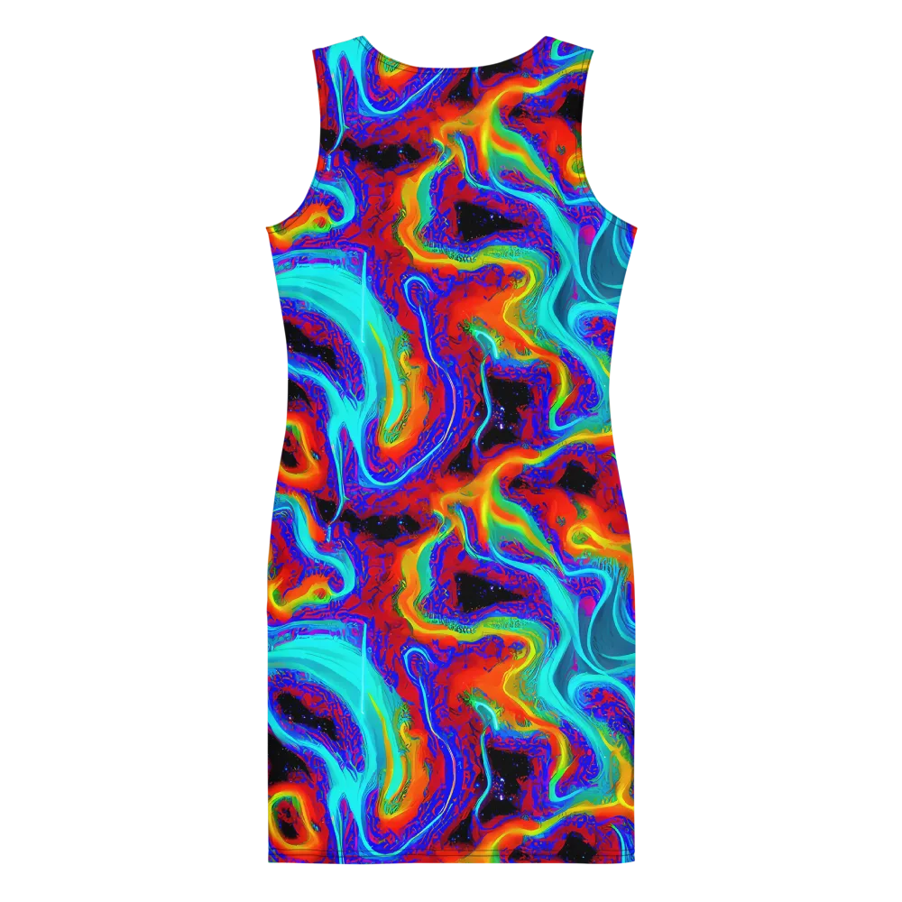 Sonic Waters on Bodycon Dress — Back