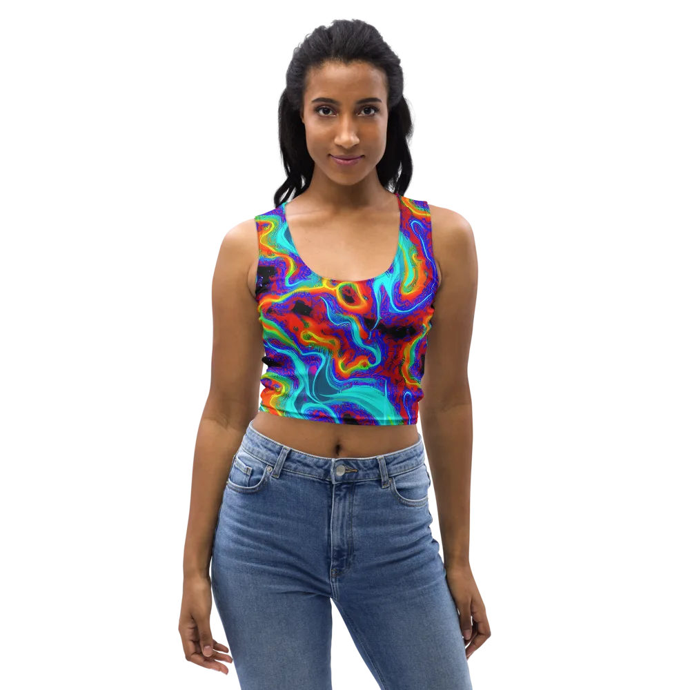Sonic Waters on Crop Top — Front
