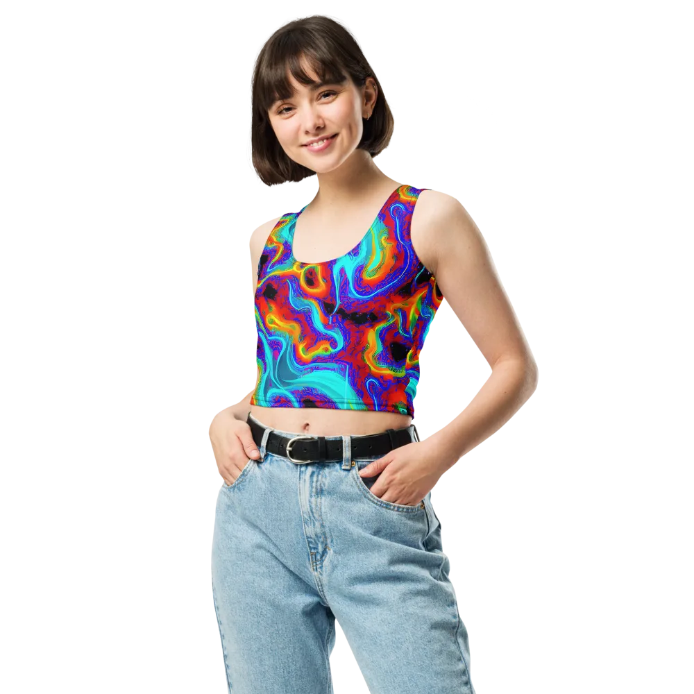 Sonic Waters on Crop Top — Front