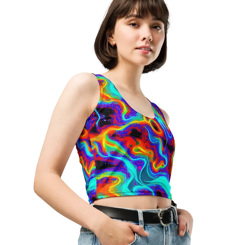 Sonic Waters on Crop Top — Right Front