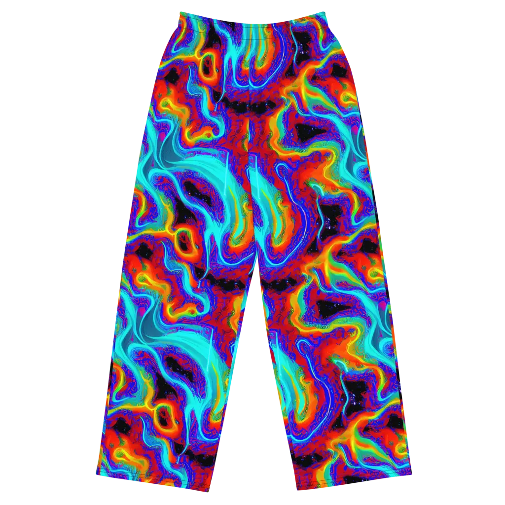 Sonic Waters on Wide-Leg Pants — Front