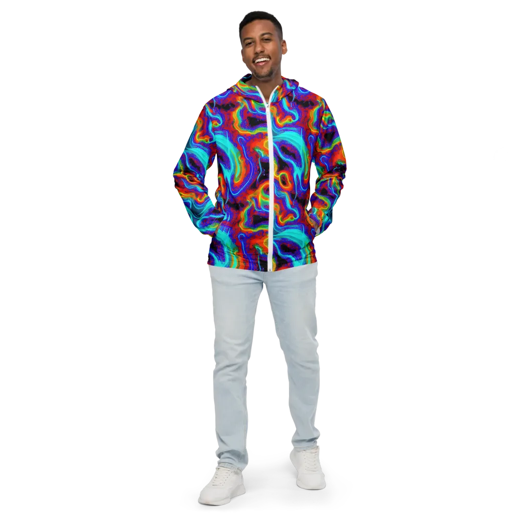 Sonic Waters on Men's Windbreaker — Front