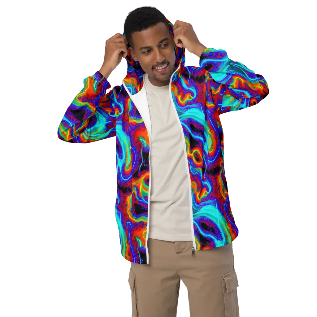 Sonic Waters on Men's Windbreaker — Front