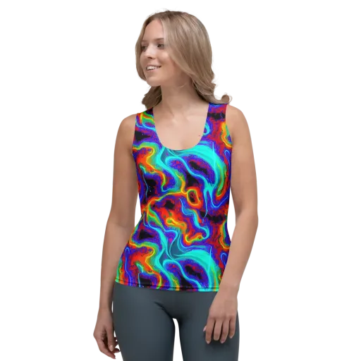 Sonic Waters on a Women's Tank Top