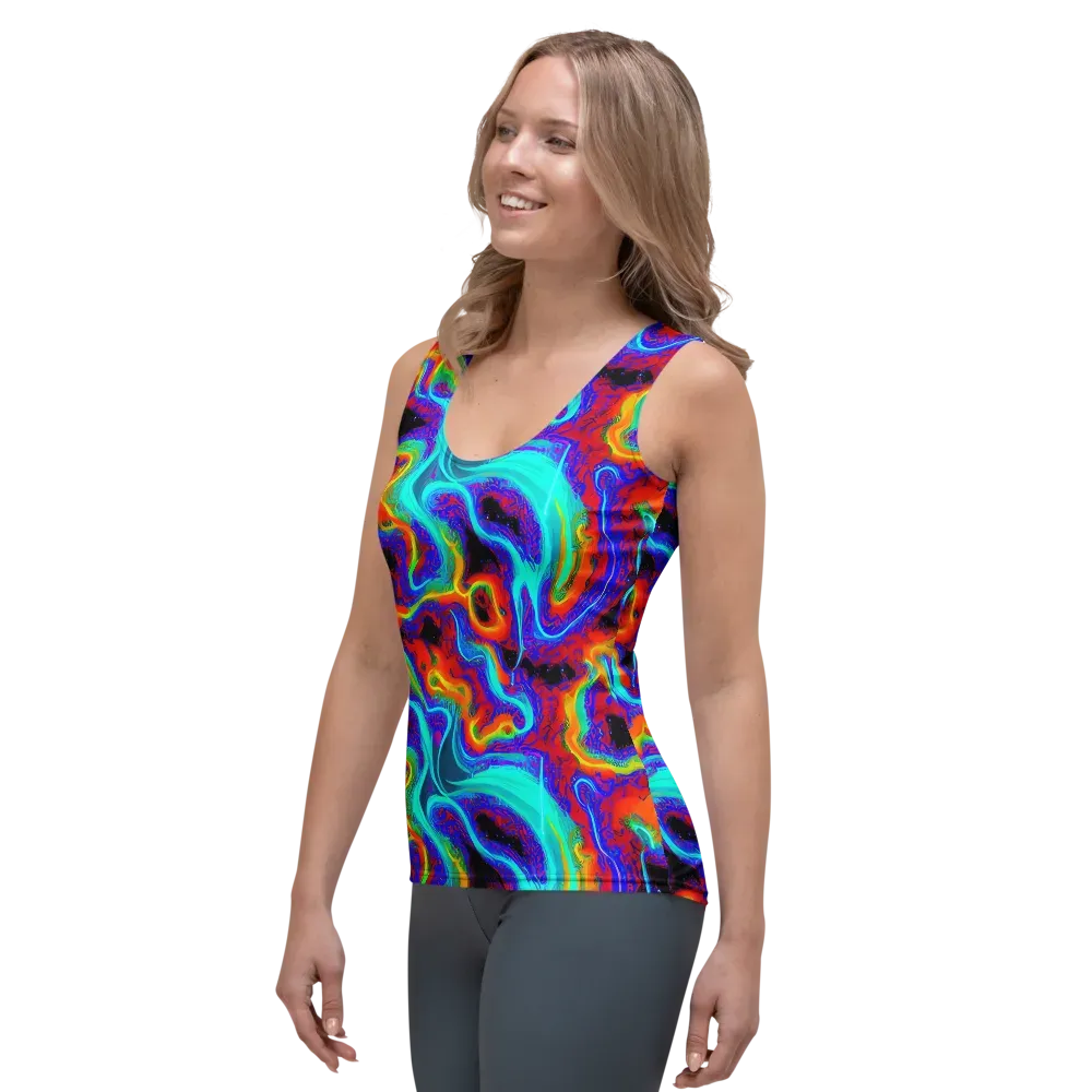 Sonic Waters on Women's Tank Top — Left Front