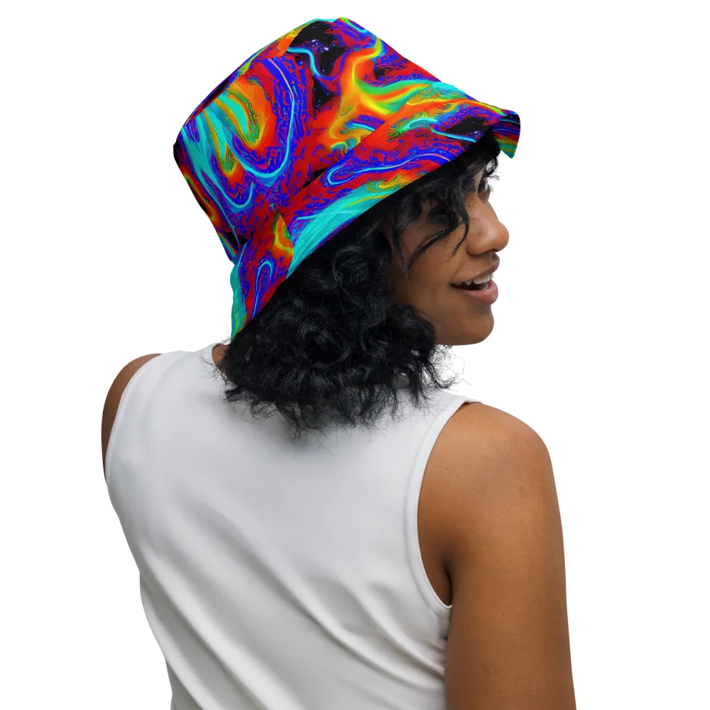 Sonic Waters on Reversible Bucket Hat — Right Outside