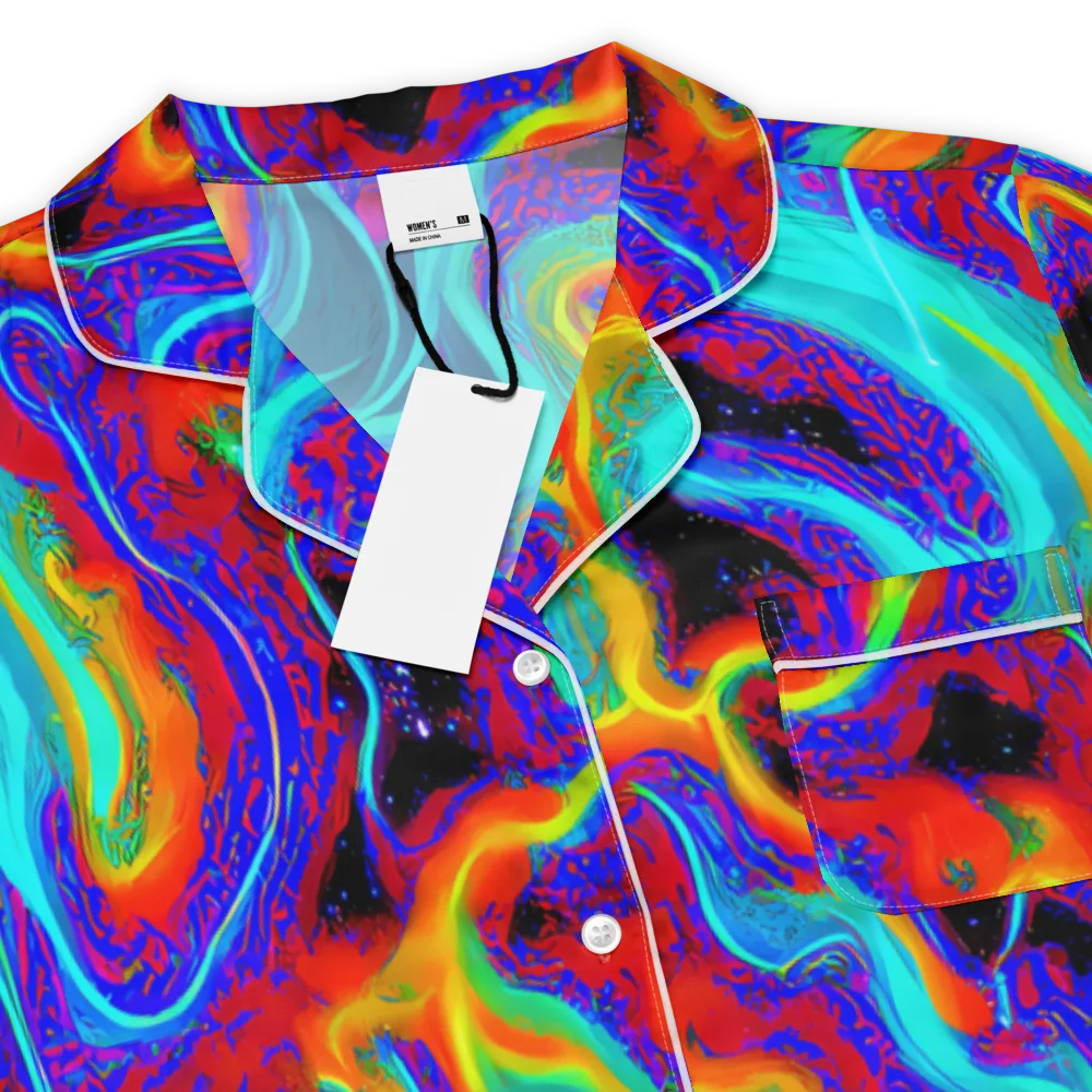 Sonic Waters on Women's Short Sleeve Pajama Top — Product details