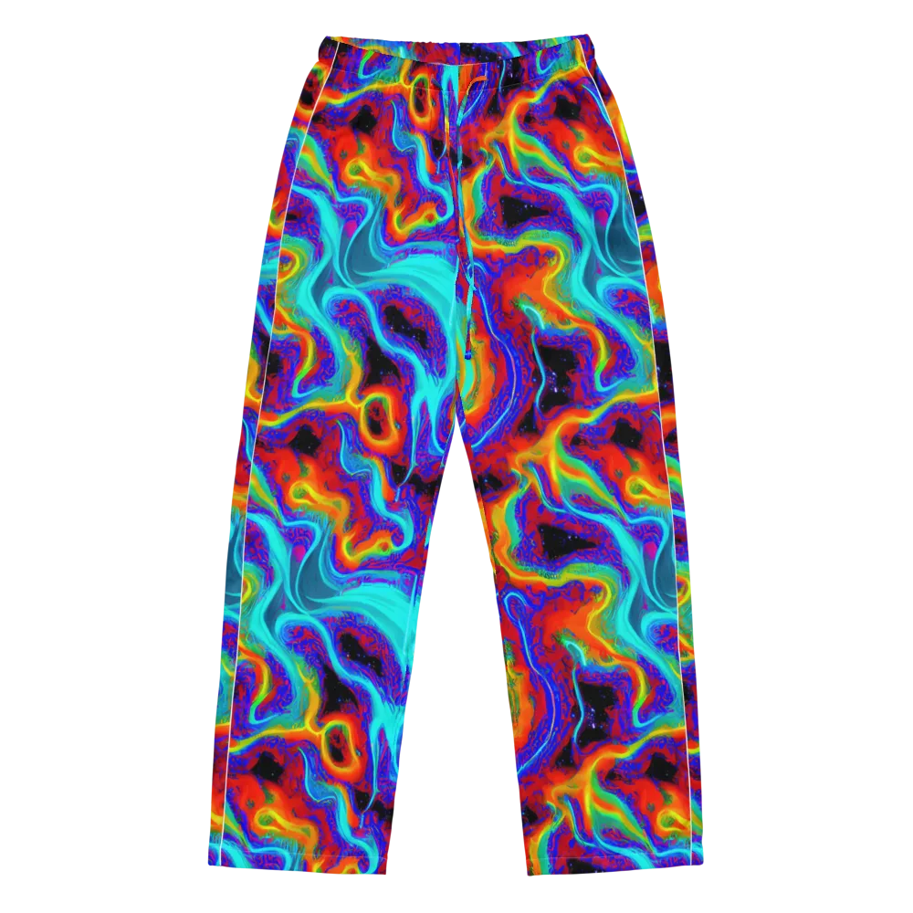 Sonic Waters on Women's Pajama Pants — Front