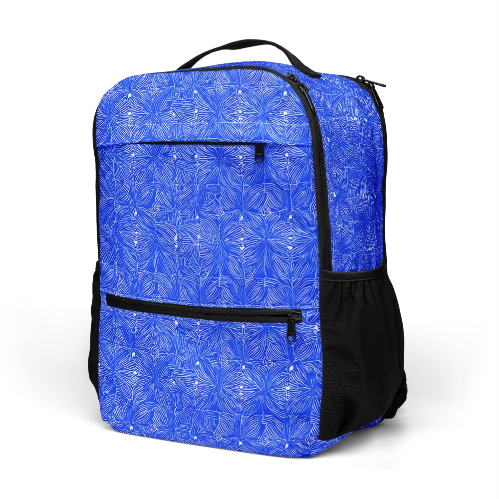 Azure Filigree on Utility Backpack — Left Front