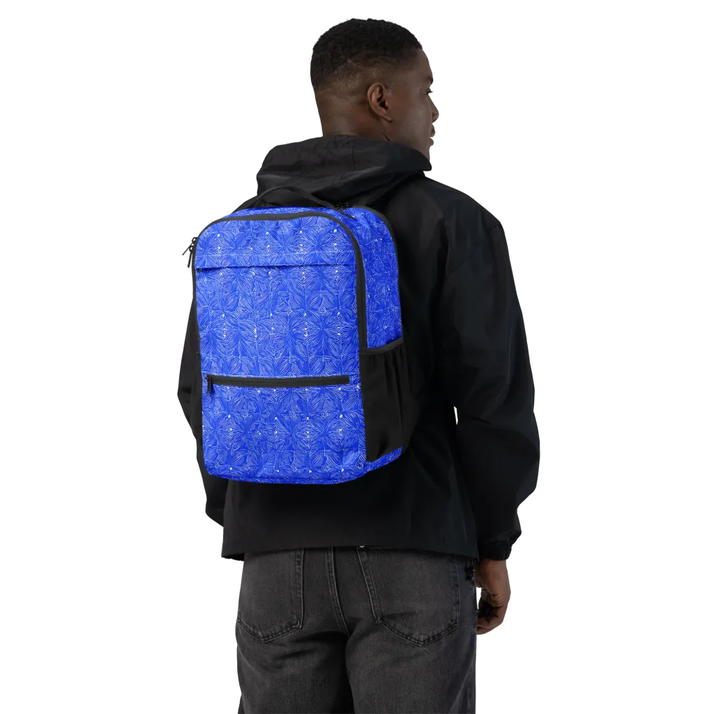 Azure Filigree on Utility Backpack — Back