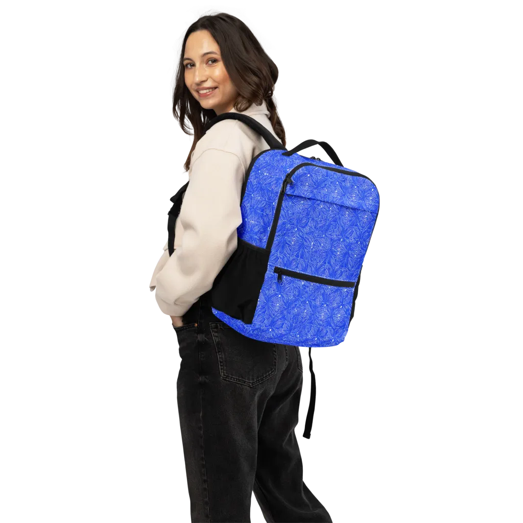 Azure Filigree on Utility Backpack — Back