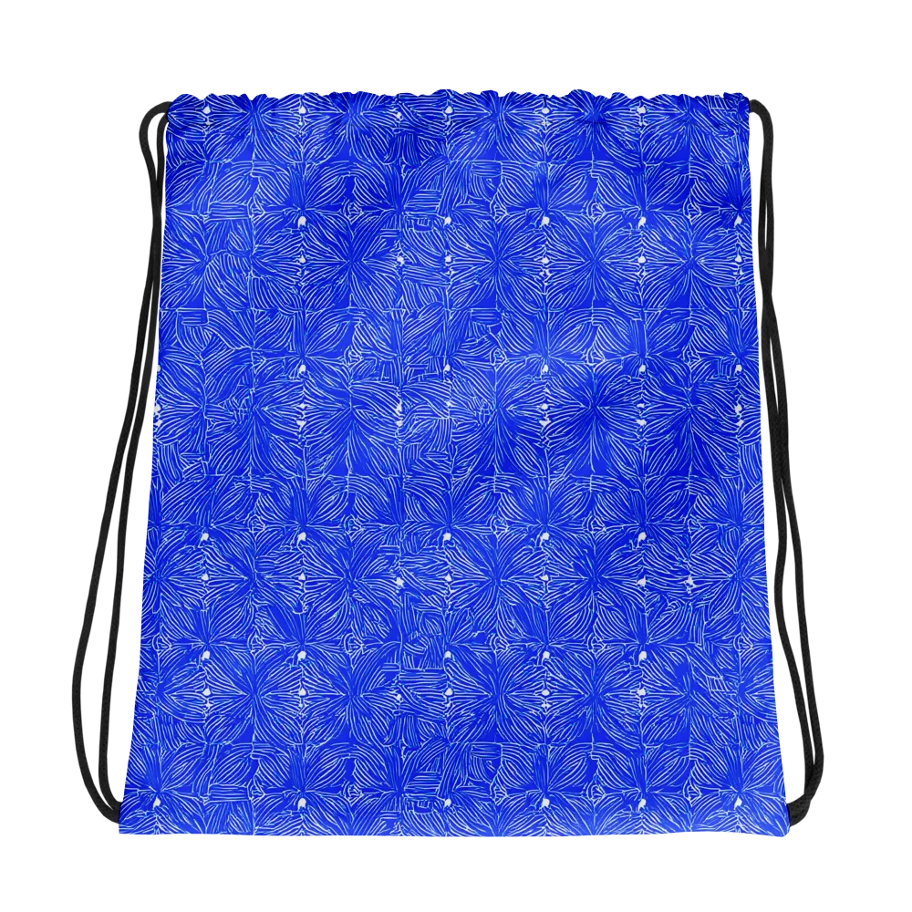 Azure Filigree on Drawstring Bag — Photo
