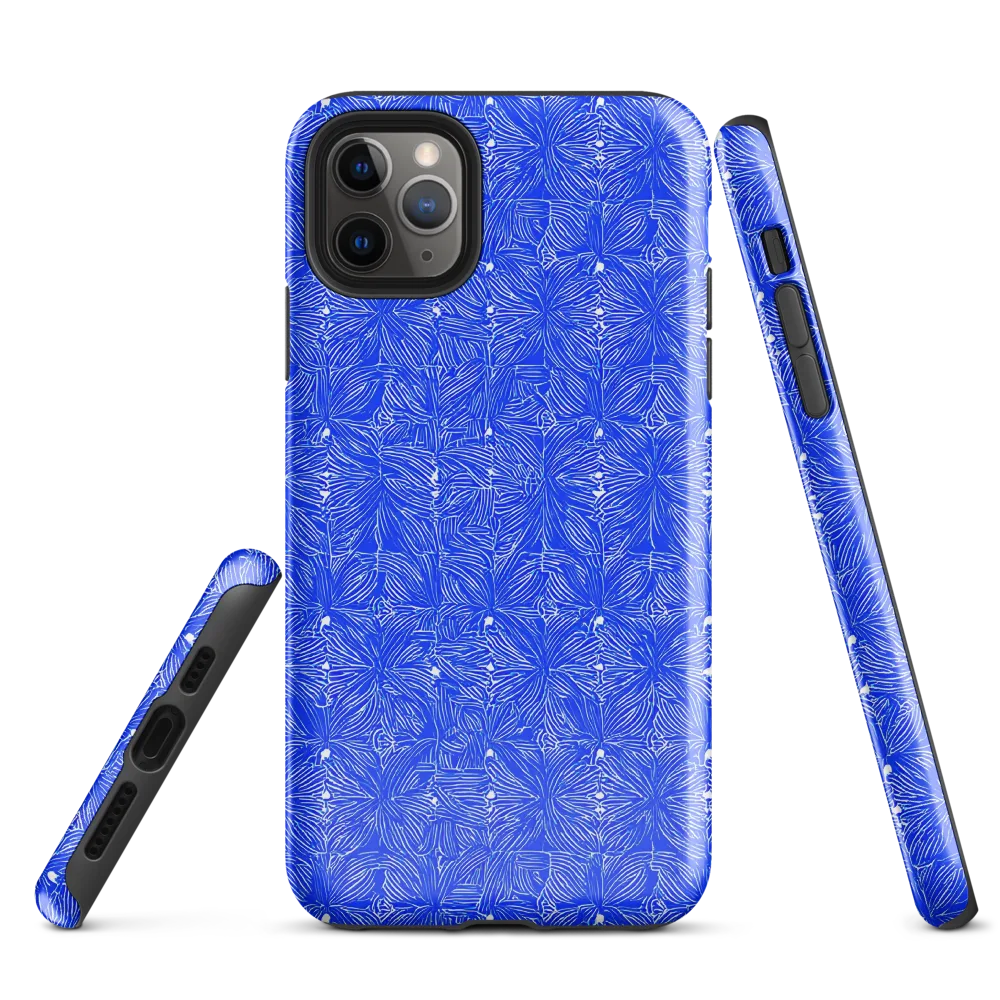 Azure Filigree on Tough Case for iPhone® — Front