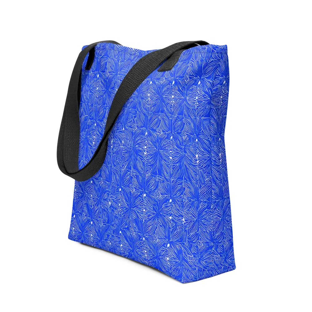 Azure Filigree on Tote Bag — Front