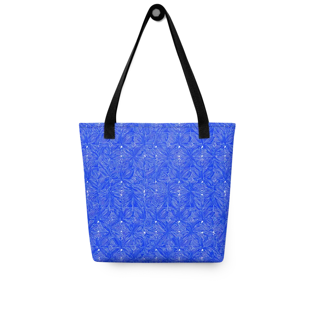 Azure Filigree on Tote Bag — Front
