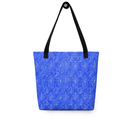 Azure Filigree on a Tote Bag