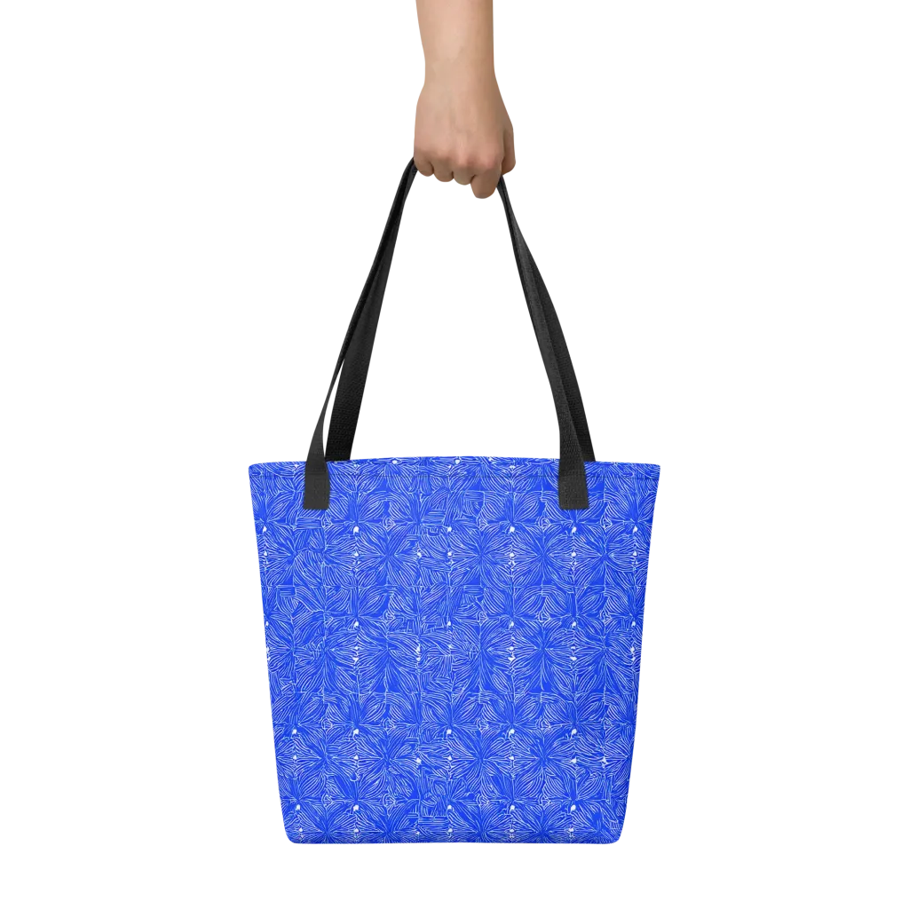 Azure Filigree on Tote Bag — Front