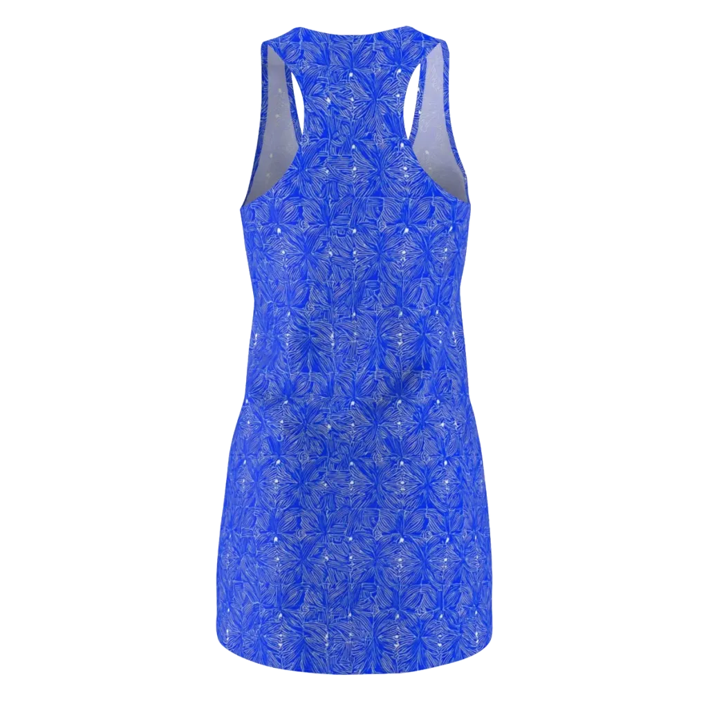 Azure Filigree on Racerback Dress — Back