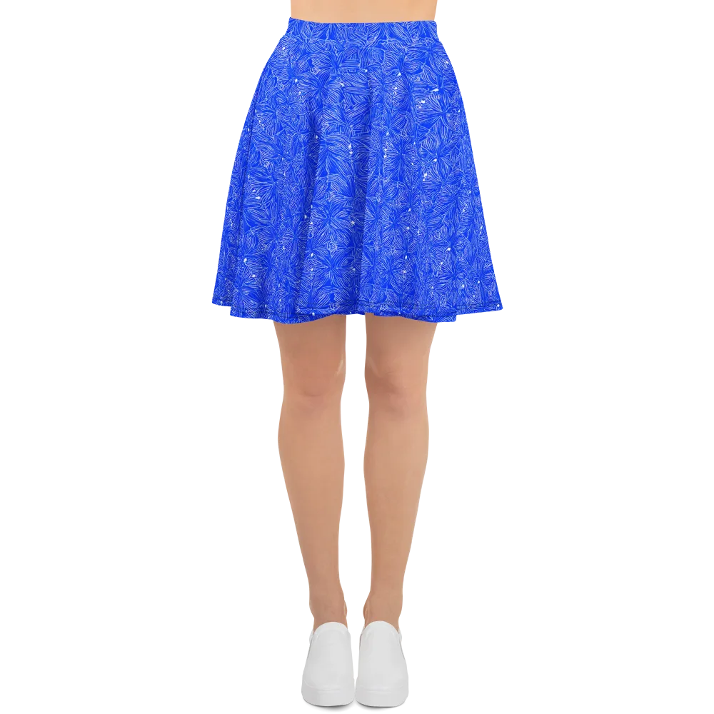 Azure Filigree on Skater Skirt — Front