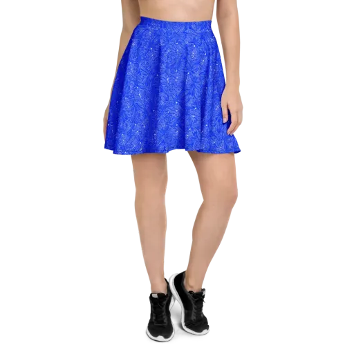 Azure Filigree on a Skater Skirt