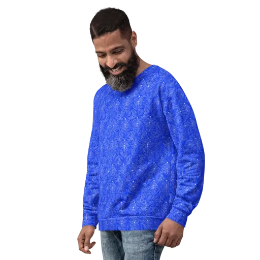 Azure Filigree on a Sweatshirt