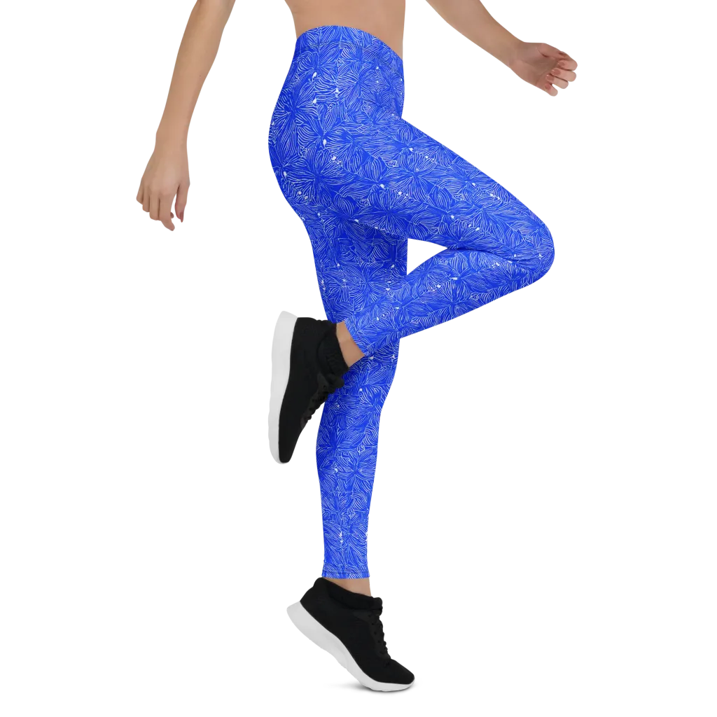 Azure Filigree on Leggings — Right