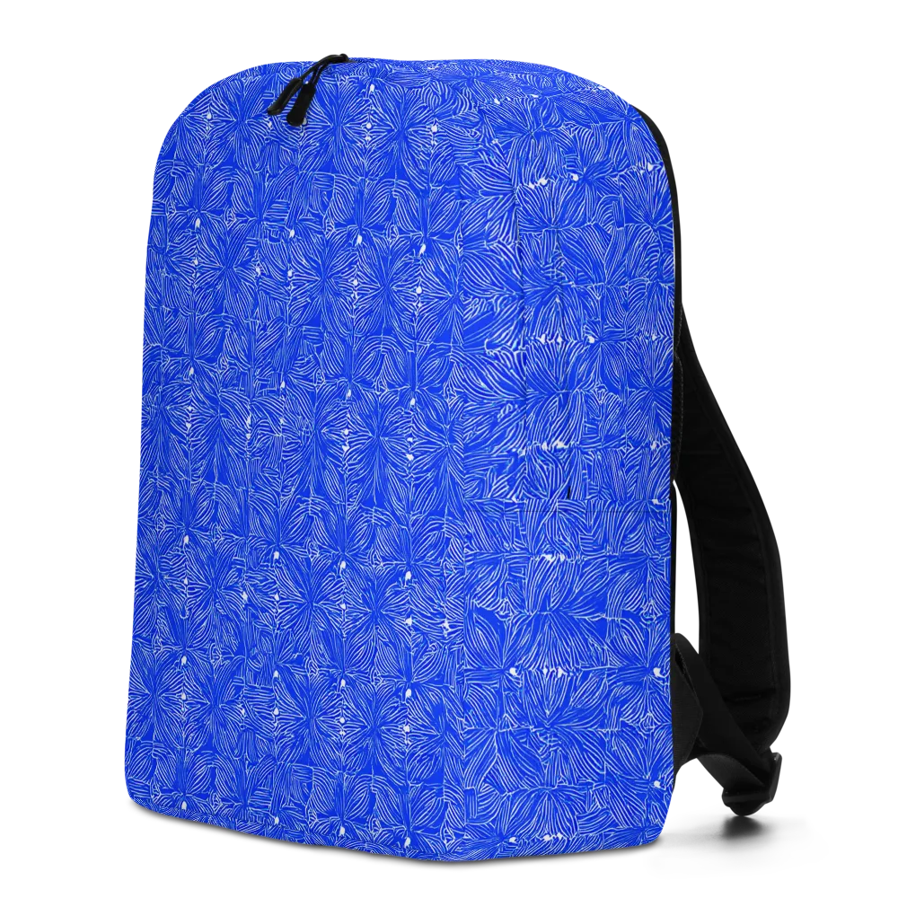 Azure Filigree on Minimalist Backpack — Left