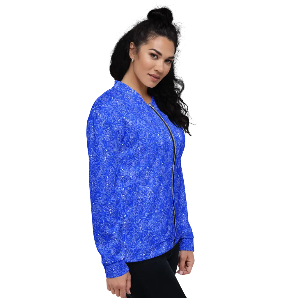 Azure Filigree on Bomber Jacket — Right