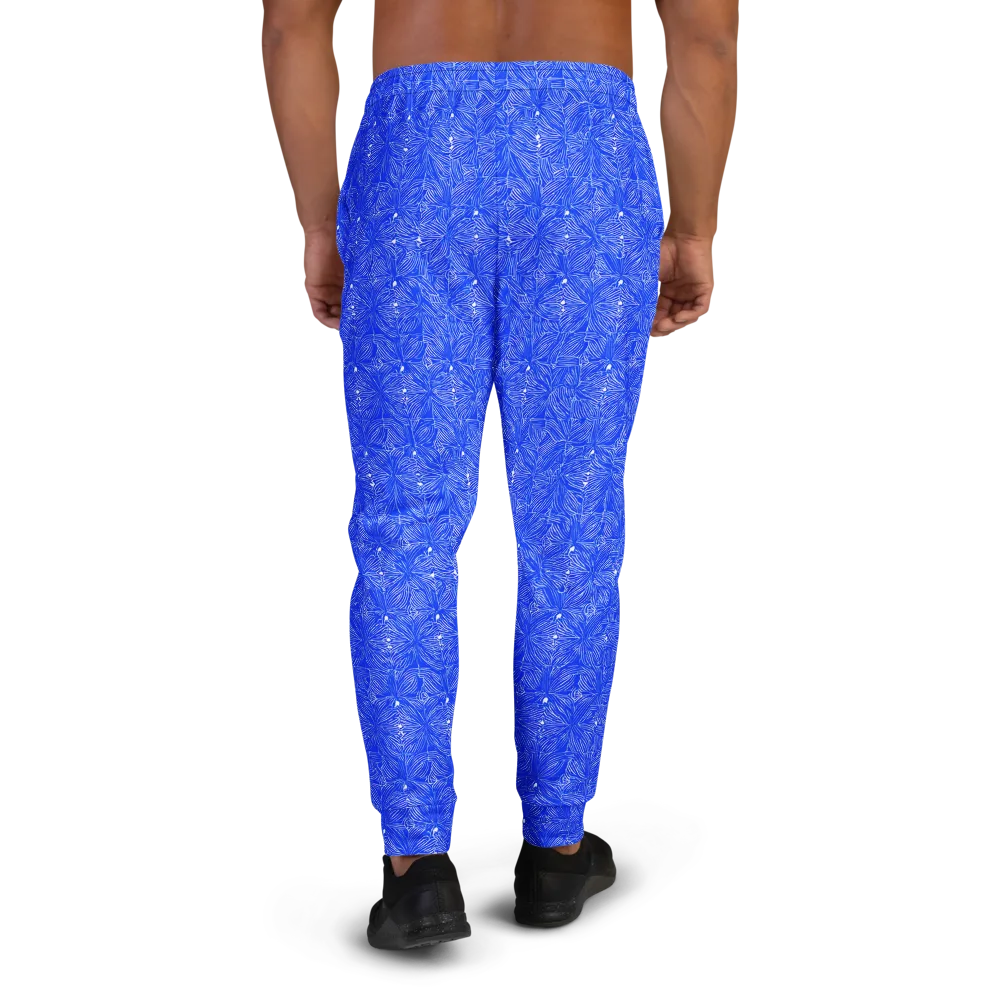 Azure Filigree on Men's Joggers — Back