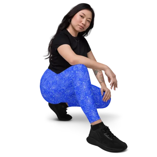 Azure Filigree on a Leggings with Pockets