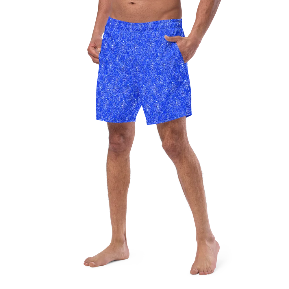 Azure Filigree on Swim Trunks — Left Front