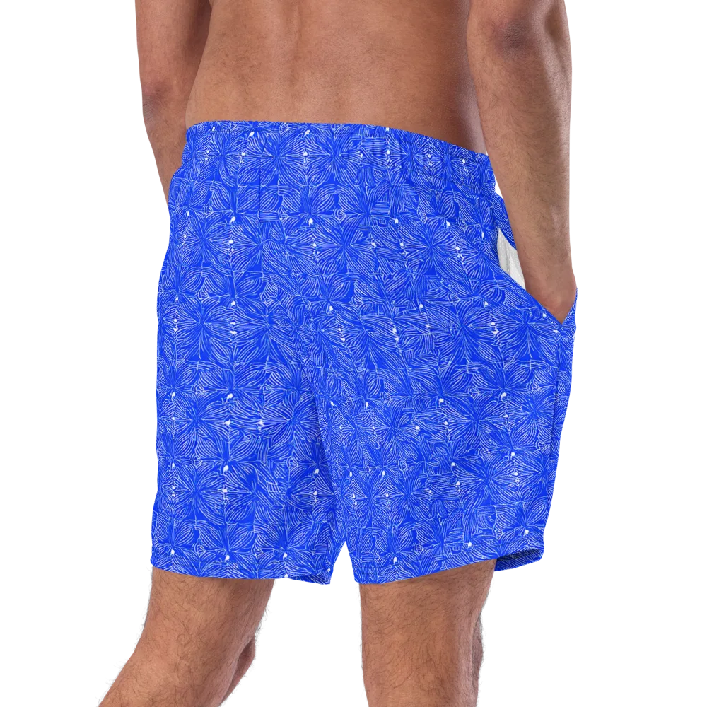 Azure Filigree on Swim Trunks — Right Back