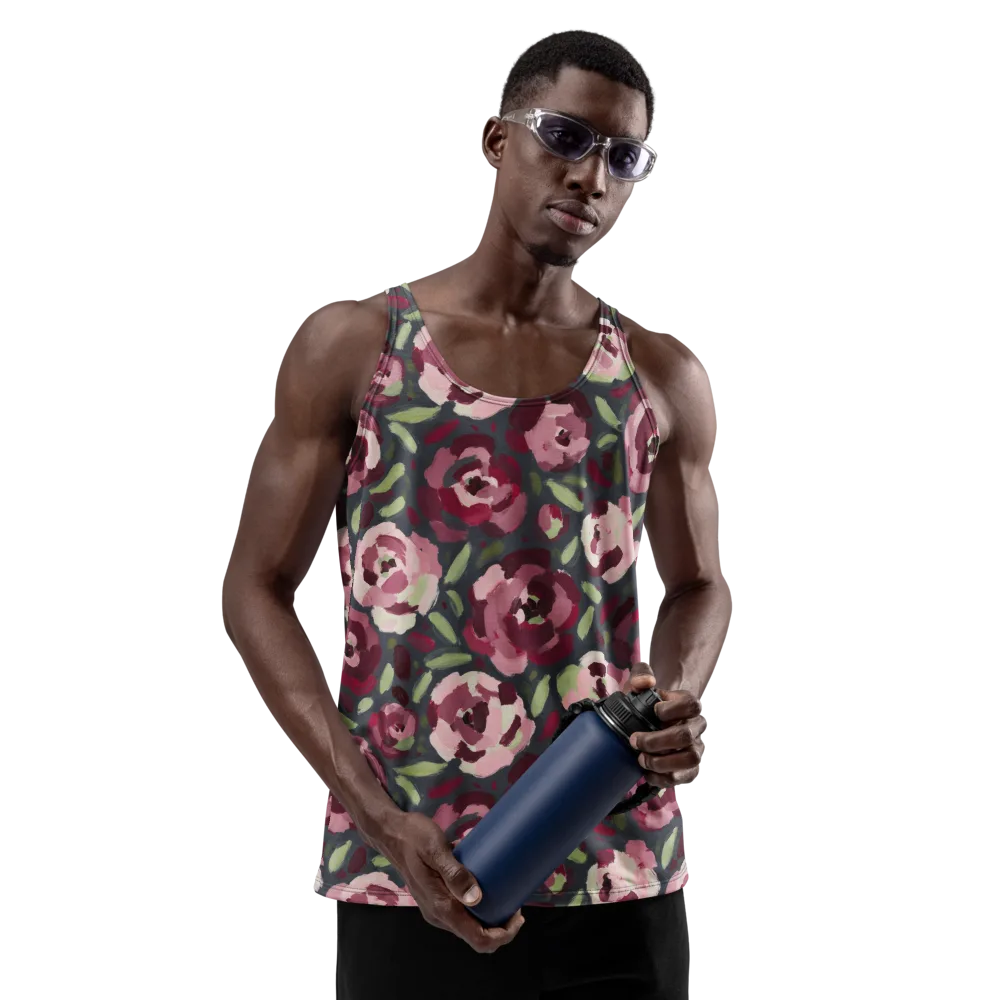 Painterly Nocturne on Men's Tank Top — Front