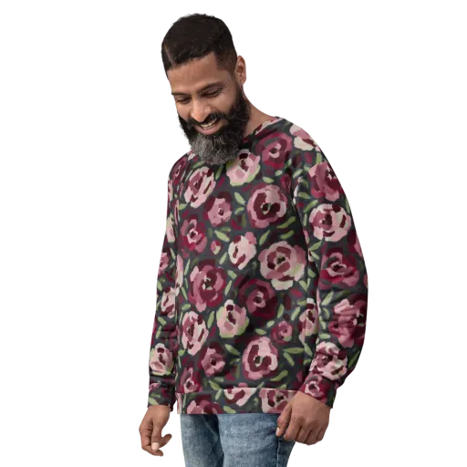 Painterly Nocturne on a Sweatshirt